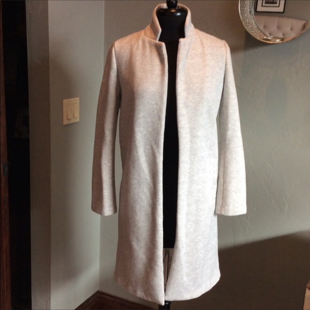 Long gray dusted coat